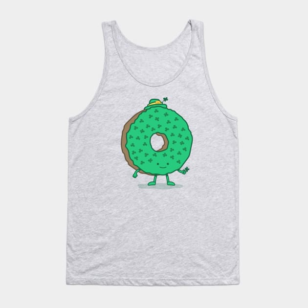 St Patricks Day Donut Tank Top by nickv47